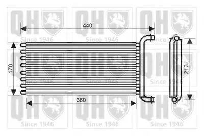 Теплообменник, отопление салона QUINTON HAZELL купить