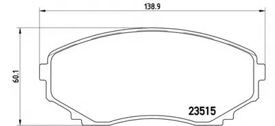 Комплект тормозных колодок, дисковый тормоз BREMBO купить