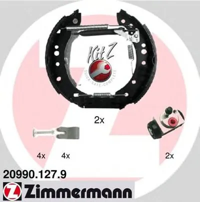 Комплект тормозных колодок KIT Z ZIMMERMANN купить