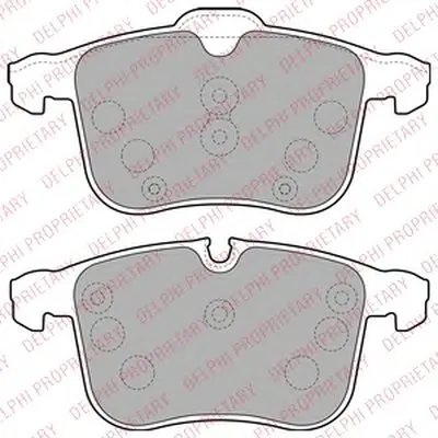 Комплект тормозных колодок, дисковый тормоз DELPHI купить