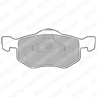 Комплект тормозных колодок, дисковый тормоз DELPHI купить