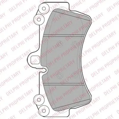 Комплект тормозных колодок, дисковый тормоз DELPHI купить