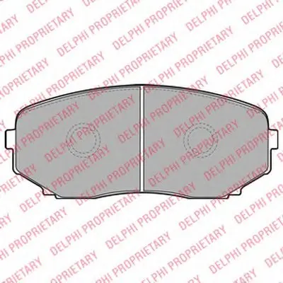 Комплект тормозных колодок, дисковый тормоз DELPHI купить