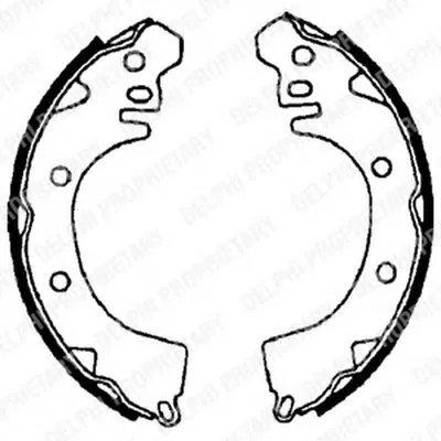 Комплект тормозных колодок DELPHI купить