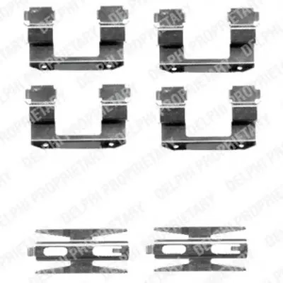 Комплектующие, колодки дискового тормоза DELPHI купить