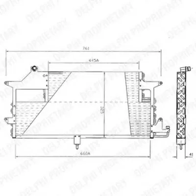 Конденсатор, кондиционер DELPHI купить