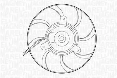 Вентилятор, охлаждение двигателя MAGNETI MARELLI купить