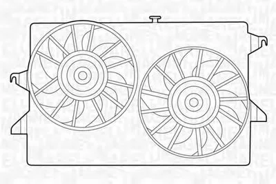 Вентилятор, охлаждение двигателя MAGNETI MARELLI купить