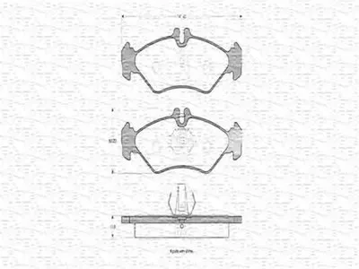Комплект тормозных колодок, дисковый тормоз MAGNETI MARELLI купить