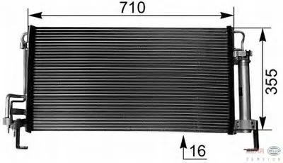 Конденсатор, кондиционер BEHR HELLA SERVICE купить