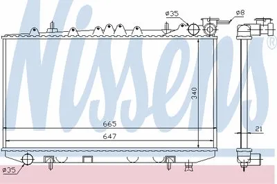 Радиатор, охлаждение двигателя NISSENS купить