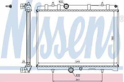 Радиатор, охлаждение двигателя NISSENS купить