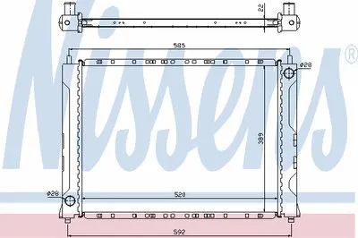 Радиатор, охлаждение двигателя NISSENS купить
