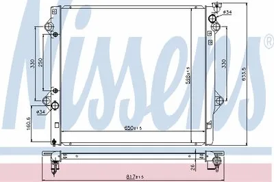 Радиатор, охлаждение двигателя NISSENS купить