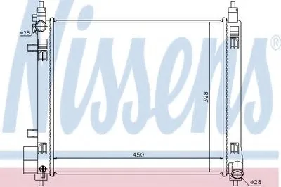 Радиатор, охлаждение двигателя NISSENS купить