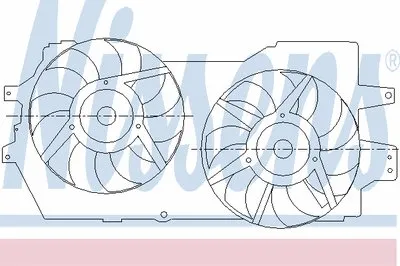 Вентилятор, охлаждение двигателя NISSENS купить