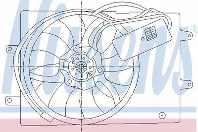 Вентилятор, охлаждение двигателя NISSENS купить
