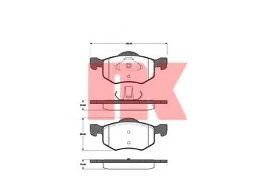 Комплект тормозных колодок, дисковый тормоз NK купить