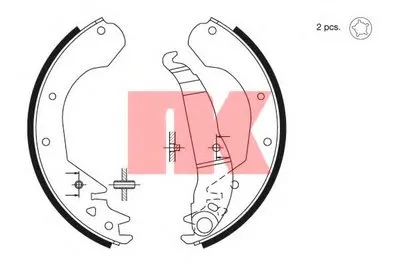 Комплект тормозных колодок NK купить