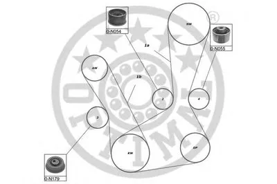 Комплект ремня ГРМ OPTIMAL купить