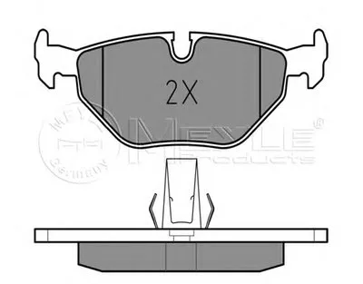 Комплект тормозных колодок, дисковый тормоз MEYLE купить