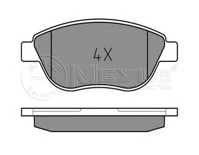 Комплект тормозных колодок, дисковый тормоз MEYLE купить