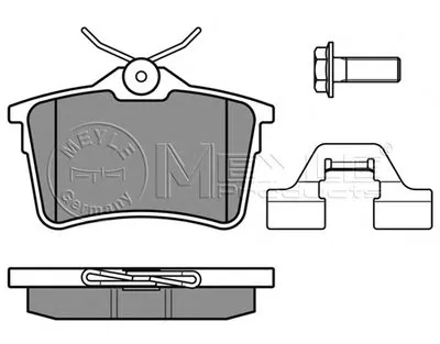 Комплект тормозных колодок, дисковый тормоз MEYLE купить