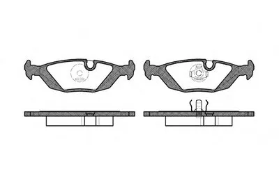 Комплект тормозных колодок, дисковый тормоз REMSA купить
