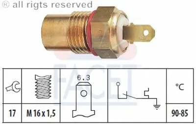 Термовыключатель, вентилятор радиатора FACET купить