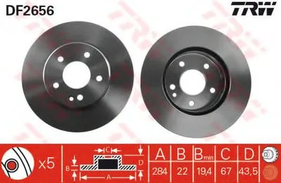 Тормозной диск TRW купить