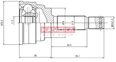 Шарнирный комплект, приводной вал KAMOKA KAMOKA купить