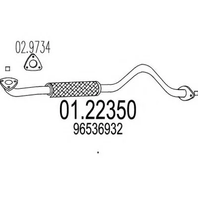 Труба выхлопного газа MTS купить