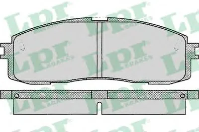 Комплект тормозных колодок, дисковый тормоз LPR купить