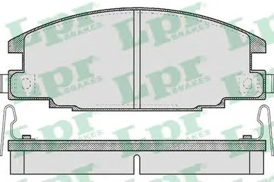 Комплект тормозных колодок, дисковый тормоз LPR купить
