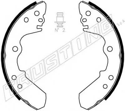 Комплект тормозных колодок TRUSTING купить