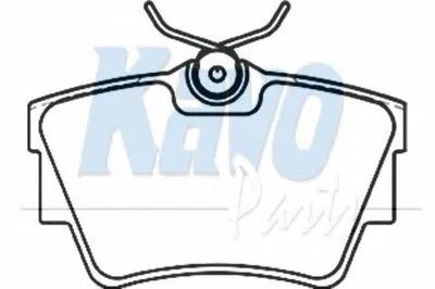 Комплект тормозных колодок, дисковый тормоз MK KASHIYAMA KAVO PARTS купить