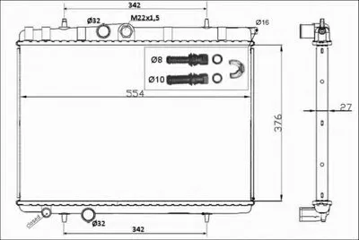 Радиатор, охлаждение двигателя EASY FIT NRF купить
