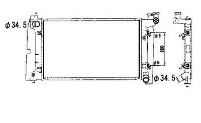 Радиатор, охлаждение двигателя NRF купить