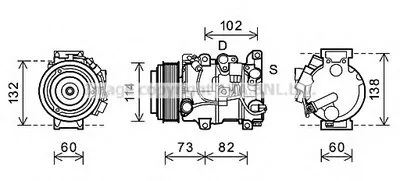Компрессор, кондиционер AVA QUALITY COOLING купить