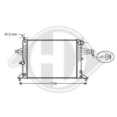 Радиатор, охлаждение двигателя DIEDERICHS купить