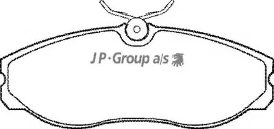 Комплект тормозных колодок, дисковый тормоз QH JP GROUP купить