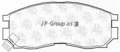 Комплект тормозных колодок, дисковый тормоз QH JP GROUP купить