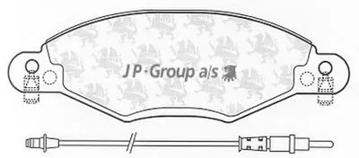 Комплект тормозных колодок, дисковый тормоз QH JP GROUP купить