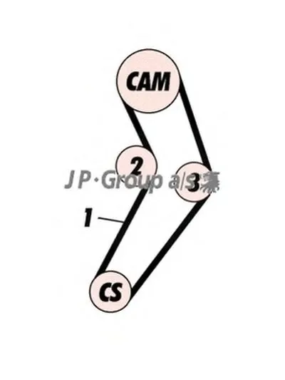 Комплект ремня ГРМ QH JP GROUP купить