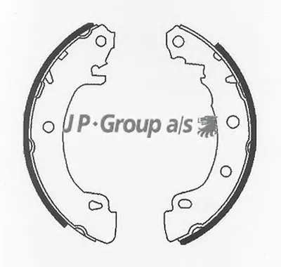 Комплект тормозных колодок QH JP GROUP купить