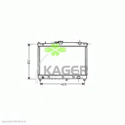 Радиатор, охлаждение двигателя KAGER купить