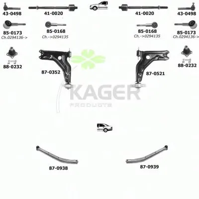 Подвеска колеса KAGER купить