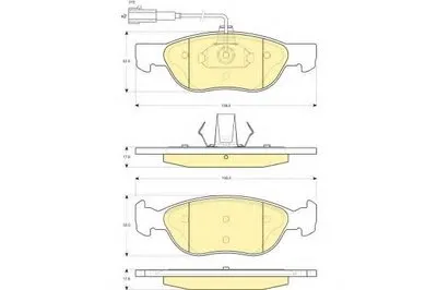 Комплект тормозных колодок, дисковый тормоз GIRLING купить