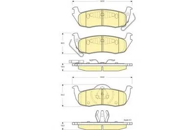Комплект тормозных колодок, дисковый тормоз GIRLING купить