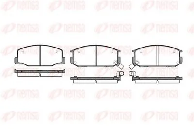 Комплект тормозных колодок, дисковый тормоз KAWE купить